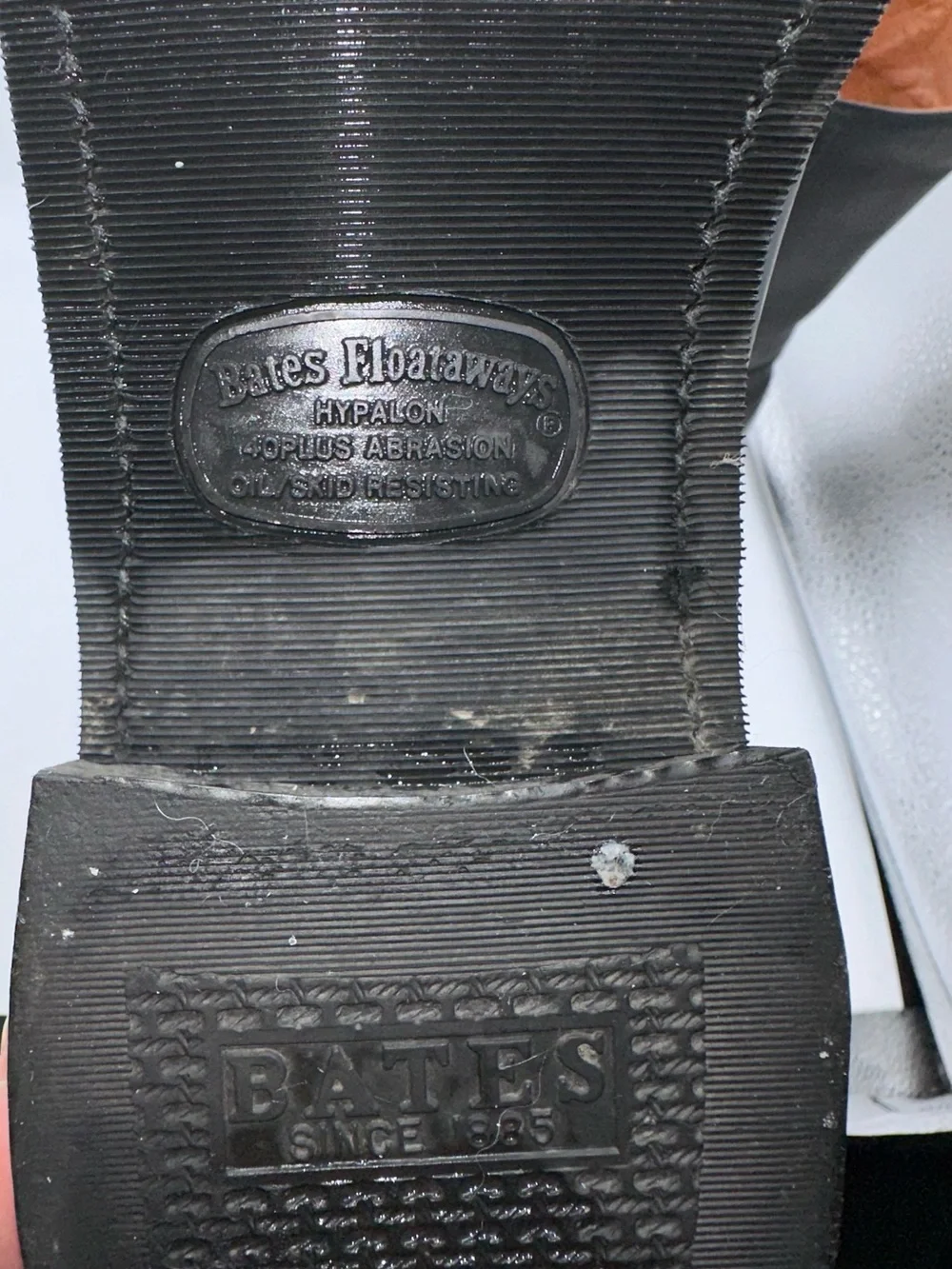 Bates Floataways Mid Calf Boots Tactical 9.5 Black Leather Pull On Vintage  AA23